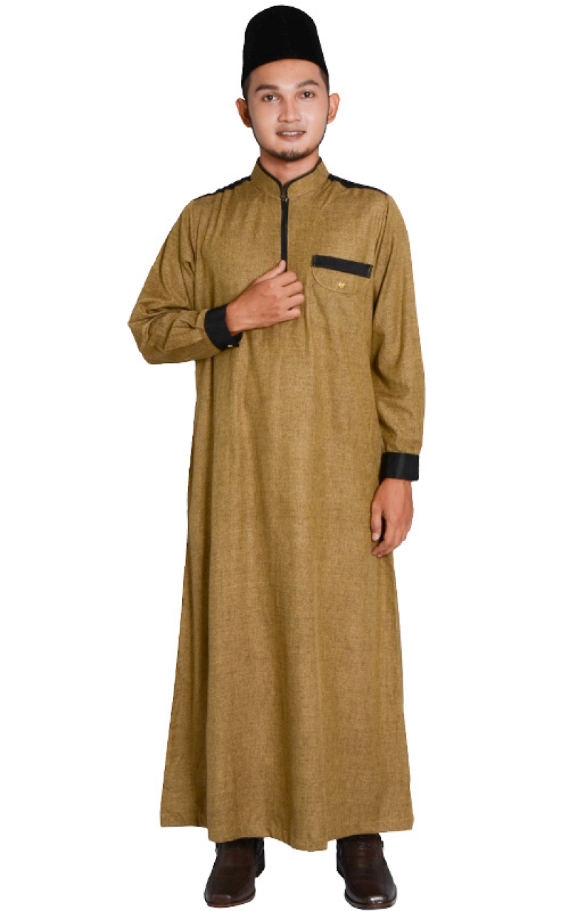  JUBAH LELAKI  RUSHDY GOLD Jubah  Arabic Robe Men