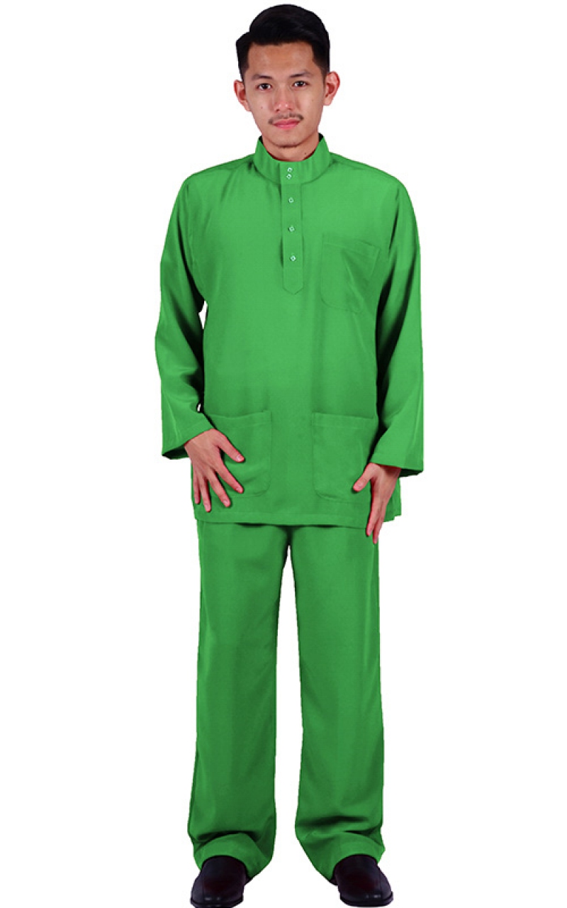  BAJU  MELAYU  WALED FOREST GREEN  Baju  Melayu  Men