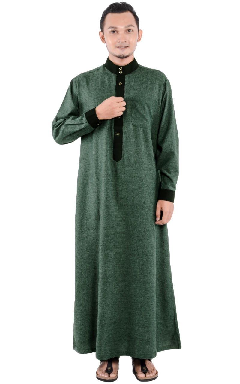 JUBAH  LELAKI RAKIF GREEN Jubah  Arabic  Robe Men