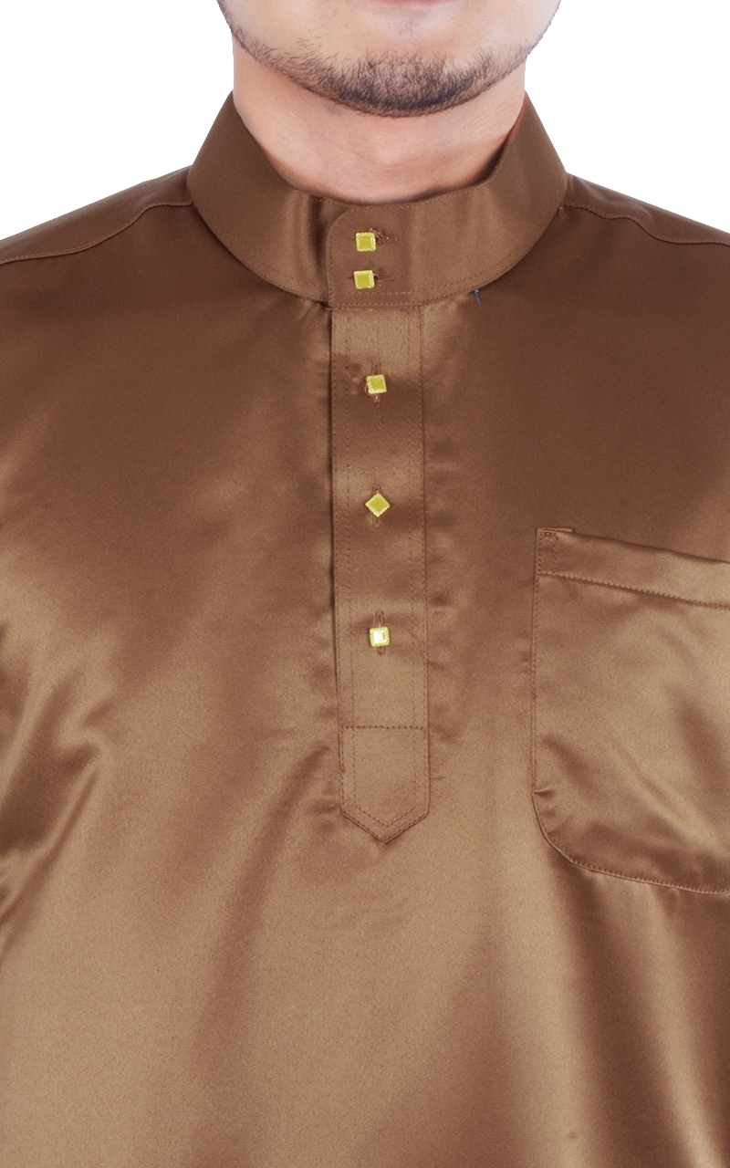 BAJU MELAYU AARIF - BROWN - Baju Melayu - Men