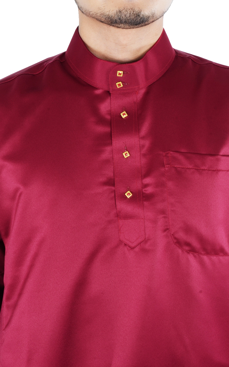 BAJU MELAYU AARIF - MAGENTA - Baju Melayu - Men