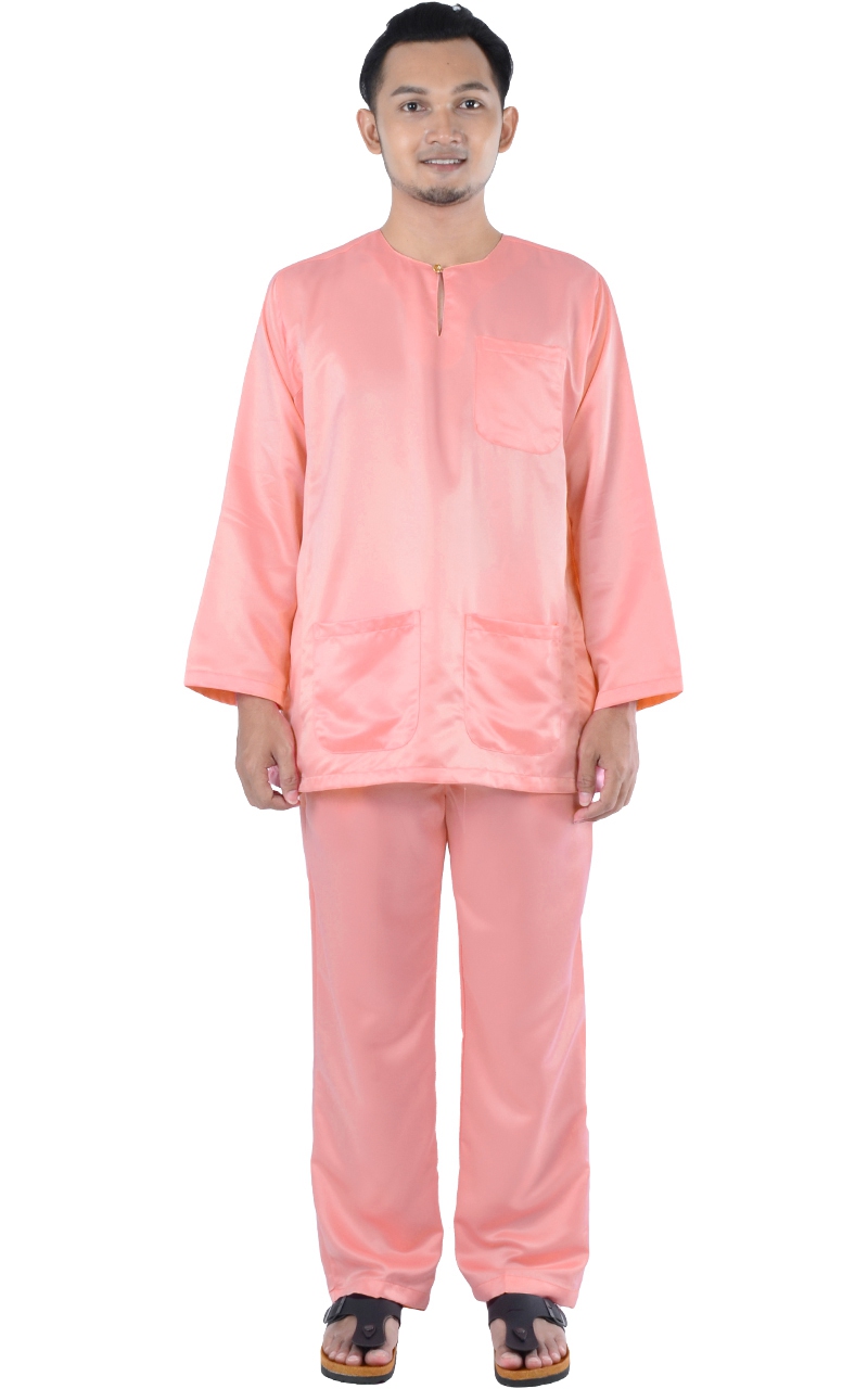  BAJU  MELAYU  JOHOR  DANIS PINK Baju  Melayu  Men