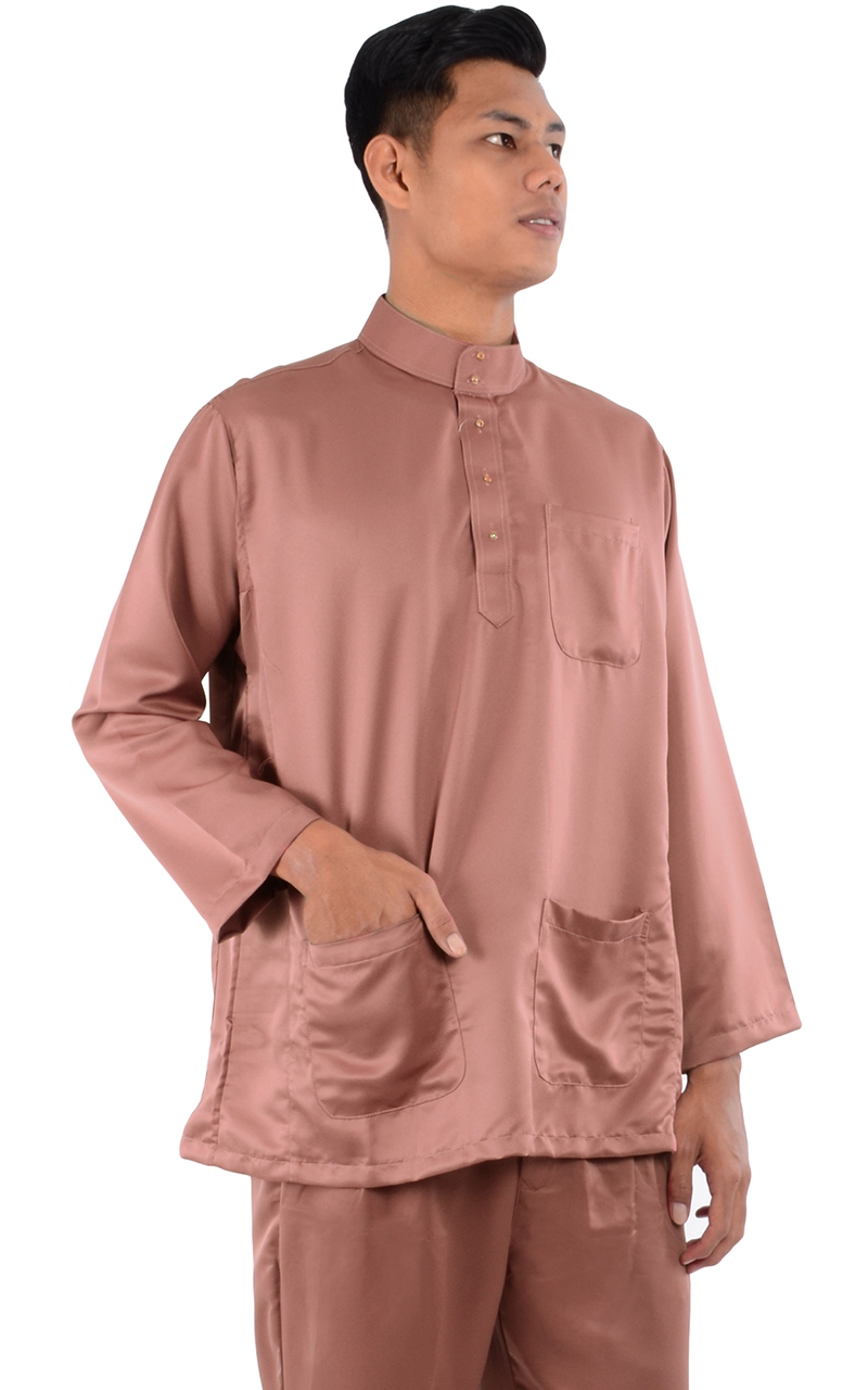  BAJU  MELAYU BAZIL MAUVE Baju  Melayu Men