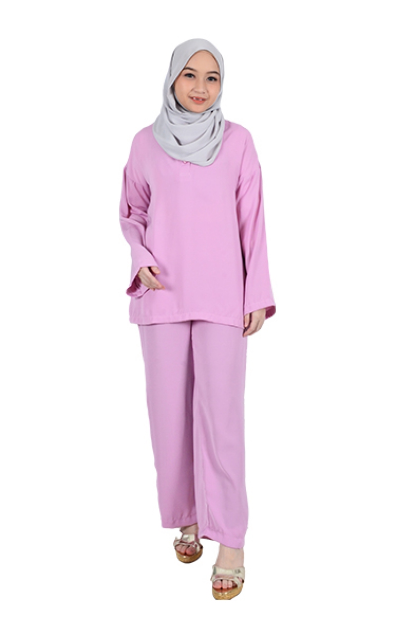 LUCY FRONT BUTTON SHIRT - PINK PURPLE