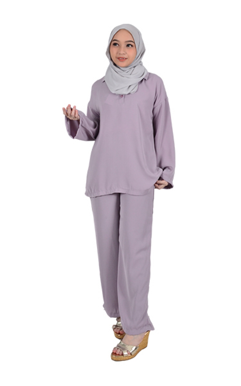 LUCY FRONT BUTTON SHIRT - LAVENDER
