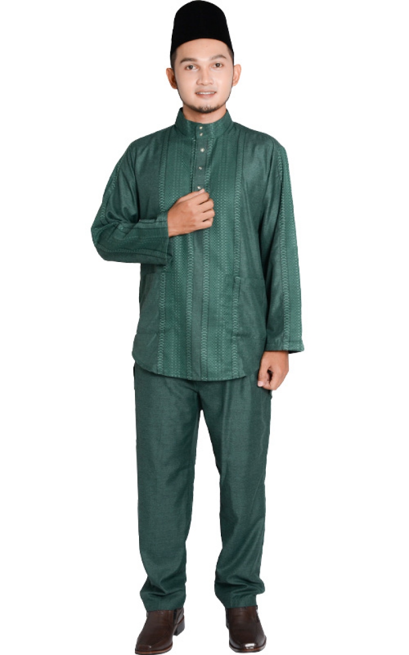 FAMILY SET BAJU MELAYU MARHANA GREEN Baju Melayu Men