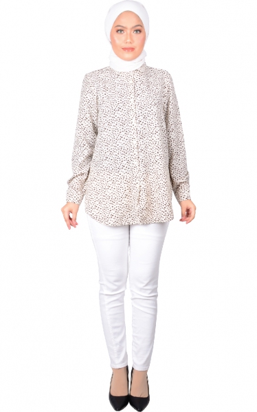 JUDY FRONT BUTTON SHIRT - OFF WHITE