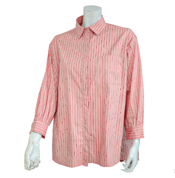 BRIGITTA FRONT BUTTON SHIRT - PINK