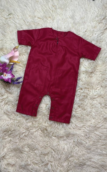 WILLIAM BABY ROMPERS - RED
