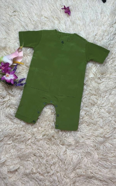 WILLIAM BABY ROMPERS - YELLOW GREEN