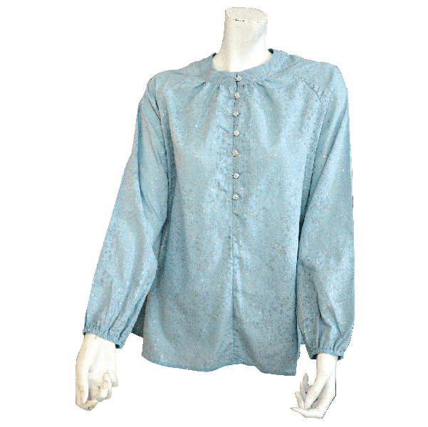 AVARIELLA FRONT BUTTON SHIRT -  TURQUOISE