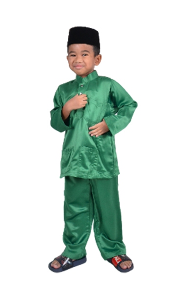 (FATHER & SON) KIDS BM TRADISIONAL IMRAN - FOREST GREEN