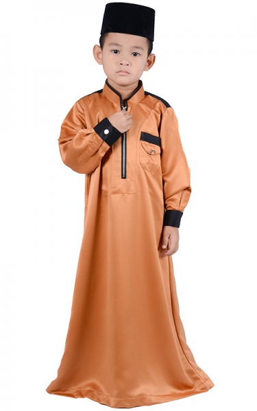 (FATHER & SON COLLECTION) KIDS JUBAH HESYAM - BROWN