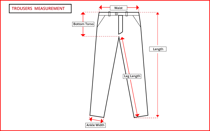 Pants Measurement Guide  Tailor On Ten